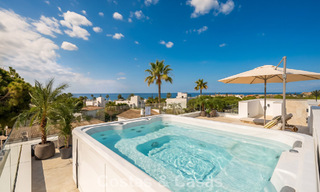 High-end beachside villa with rooftop terrace and jacuzzi with sea views for sale east of Marbella Centre 799196 