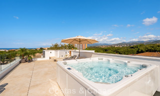 High-end beachside villa with rooftop terrace and jacuzzi with sea views for sale east of Marbella Centre 799198 