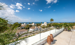 High-end beachside villa with rooftop terrace and jacuzzi with sea views for sale east of Marbella Centre 799206 