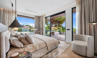High-end beachside villa with rooftop terrace and jacuzzi with sea views for sale east of Marbella Centre 799208 