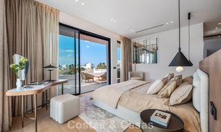 High-end beachside villa with rooftop terrace and jacuzzi with sea views for sale east of Marbella Centre 799212 