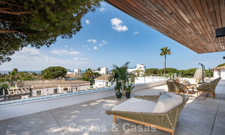 High-end beachside villa with rooftop terrace and jacuzzi with sea views for sale east of Marbella Centre 799216 