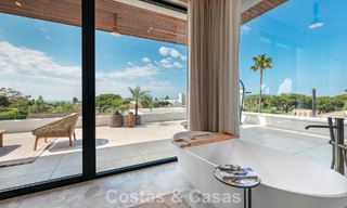 High-end beachside villa with rooftop terrace and jacuzzi with sea views for sale east of Marbella Centre 799225 