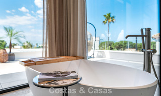 High-end beachside villa with rooftop terrace and jacuzzi with sea views for sale east of Marbella Centre 799226 