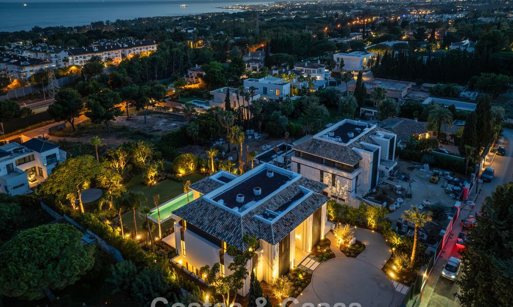 New, modern architectural villa with breathtaking sea views for sale on Marbella’s Golden Mile 799288