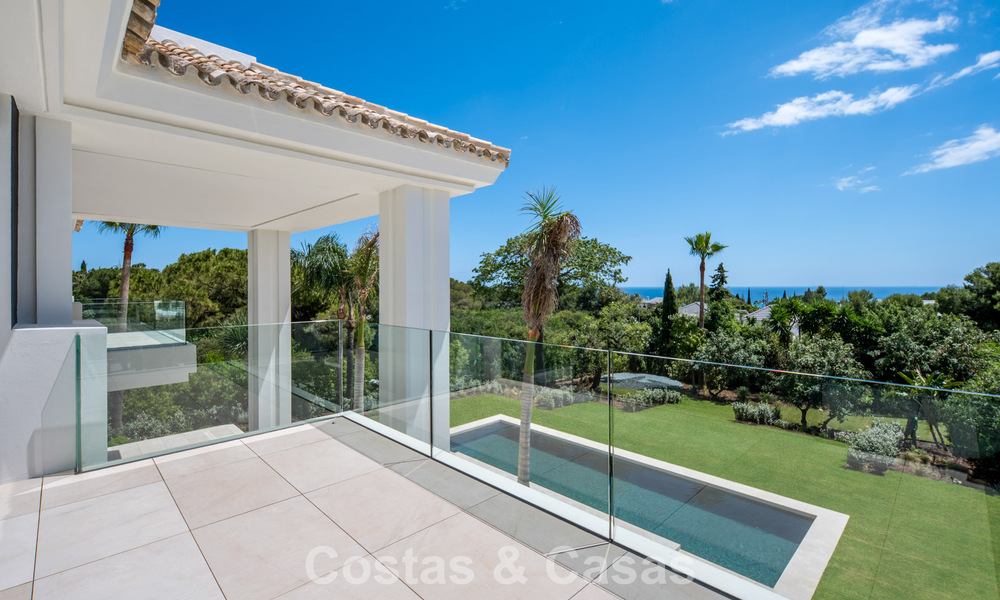New, modern architectural villa with breathtaking sea views for sale on Marbella’s Golden Mile 799290