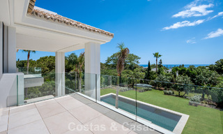 New, modern architectural villa with breathtaking sea views for sale on Marbella’s Golden Mile 799290 