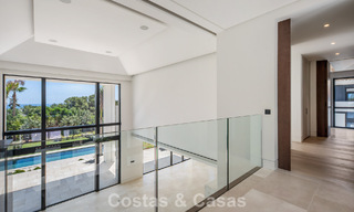 New, modern architectural villa with breathtaking sea views for sale on Marbella’s Golden Mile 799306 