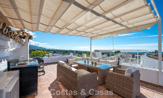 Beautiful townhouse with panoramic views for sale within walking distance of amenities in Nueva Andalucía, Marbella 799493 