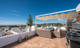 Beautiful townhouse with panoramic views for sale within walking distance of amenities in Nueva Andalucía, Marbella 799495 