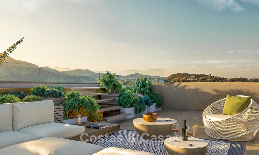 Launch! Modern new-build apartments with sea views for sale in the centre of Estepona 799545