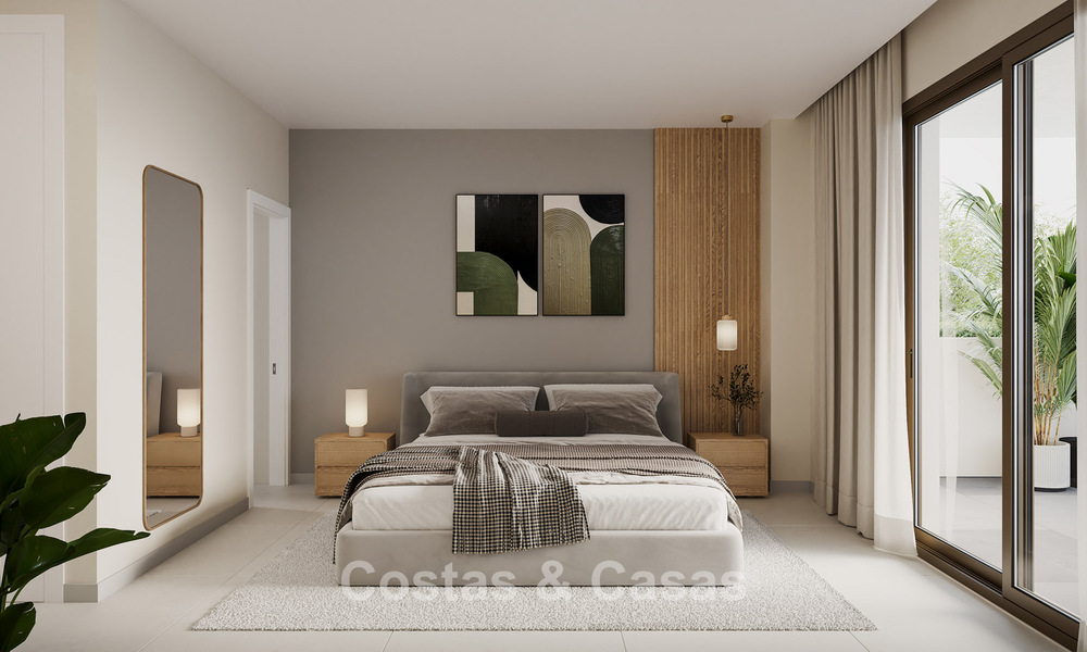 Launch! Modern new-build apartments with sea views for sale in the centre of Estepona 799549