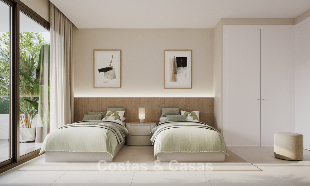 Launch! Modern new-build apartments with sea views for sale in the centre of Estepona 799550
