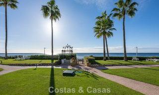 Exclusive renovated frontline beach apartment with direct sea views for sale on the New Golden Mile, Estepona East 799560 