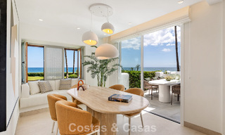Exclusive renovated frontline beach apartment with direct sea views for sale on the New Golden Mile, Estepona East 799567 