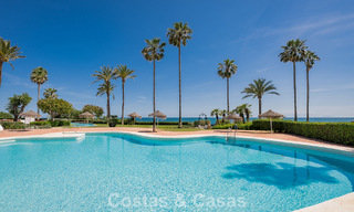 Exclusive renovated frontline beach apartment with direct sea views for sale on the New Golden Mile, Estepona East 799580 