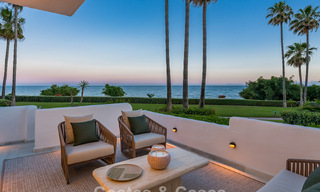 Exclusive renovated frontline beach apartment with direct sea views for sale on the New Golden Mile, Estepona East 799585 