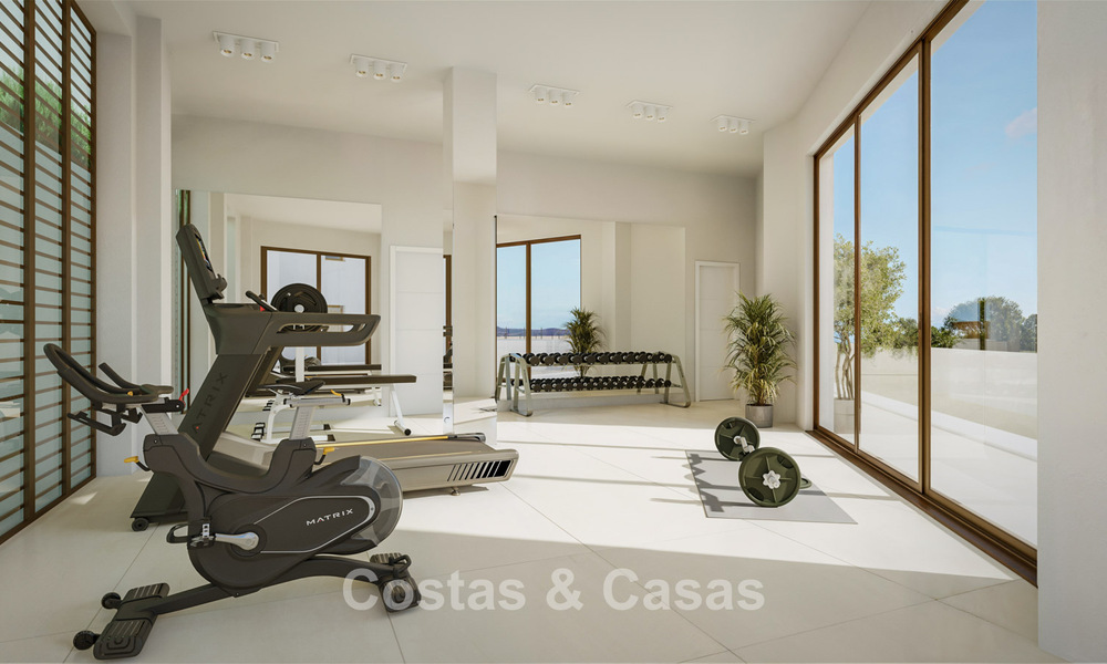 Modern new-build homes with mountain and sea views for sale in a resort-style complex in Fuengirola, Costa del Sol 799593