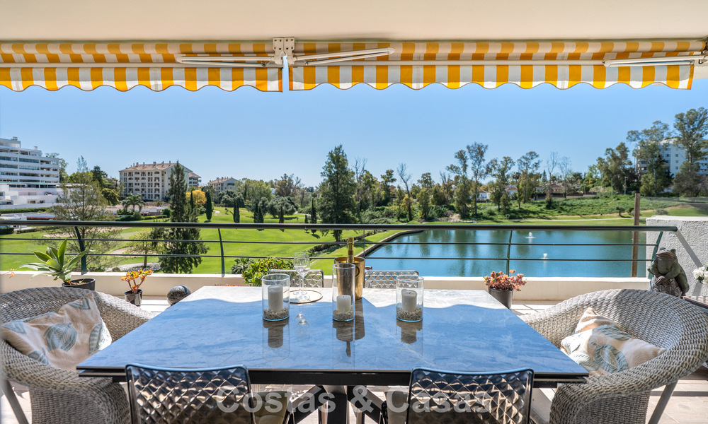 Renovated frontline golf apartment for sale close to all amenities in Guadalmina Alta and San Pedro, Marbella 799717