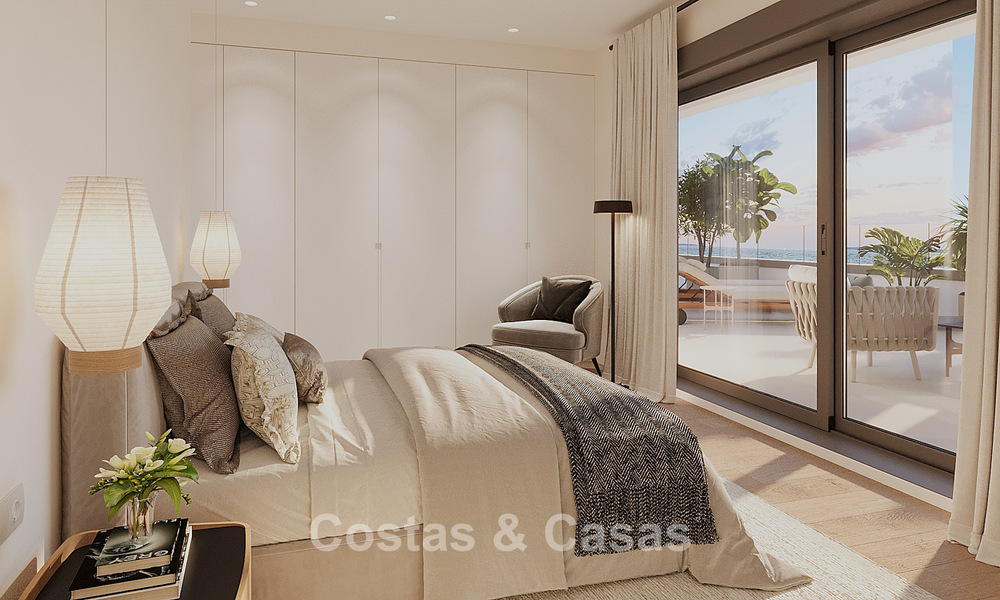 Launch! Frontline beach luxury apartments and townhouses with sea views for sale near Sotogrande, Costa del Sol 799735