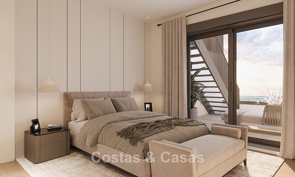 Launch! Frontline beach luxury apartments and townhouses with sea views for sale near Sotogrande, Costa del Sol 799736
