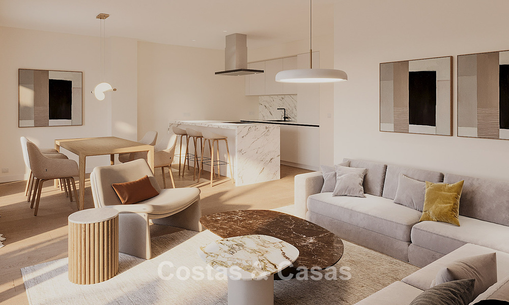 Launch! Frontline beach luxury apartments and townhouses with sea views for sale near Sotogrande, Costa del Sol 799740