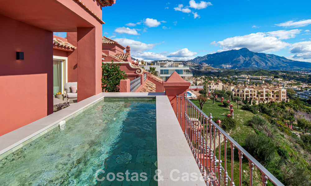 High-end fully renovated penthouse with spectacular sea views for sale in Marbella - Benahavís 800066