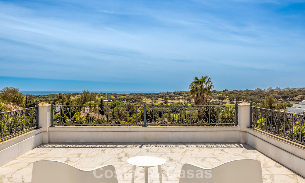 Beautiful contemporary renovated andalusian villa with panoramic sea views for sale in Sotogrande, Costa del Sol 799855
