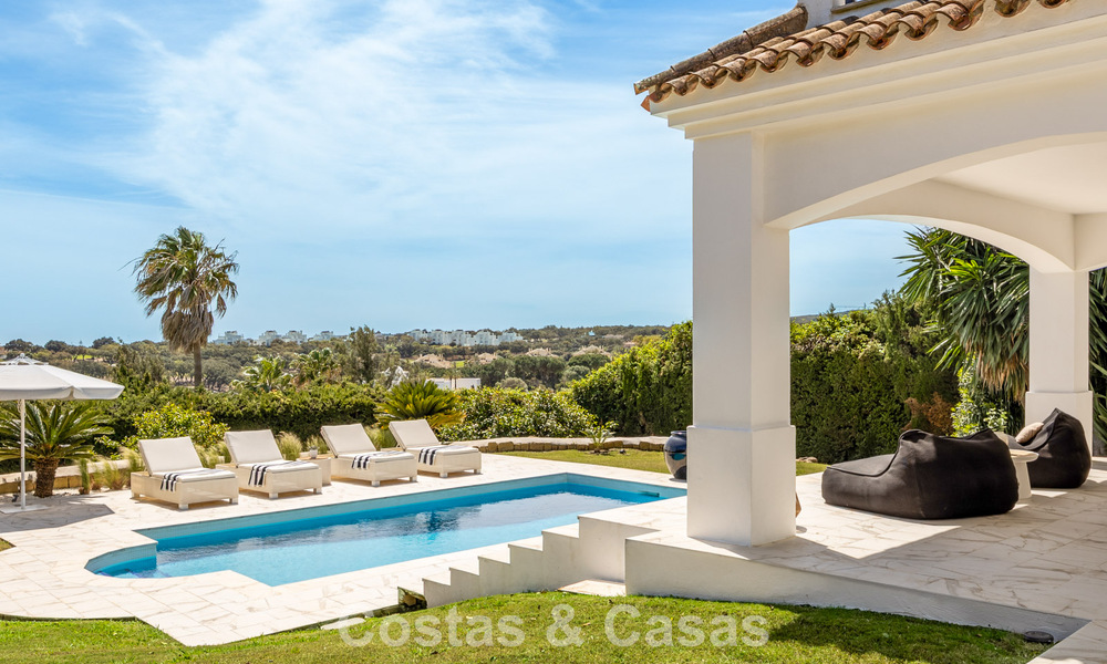 Beautiful contemporary renovated andalusian villa with panoramic sea views for sale in Sotogrande, Costa del Sol 799872