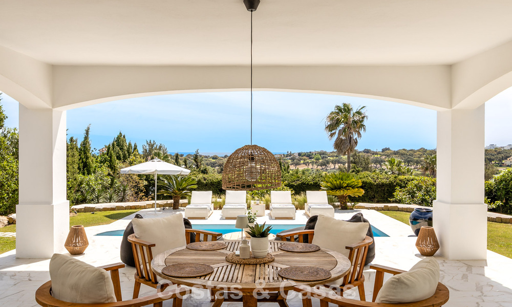 Beautiful contemporary renovated andalusian villa with panoramic sea views for sale in Sotogrande, Costa del Sol 799873