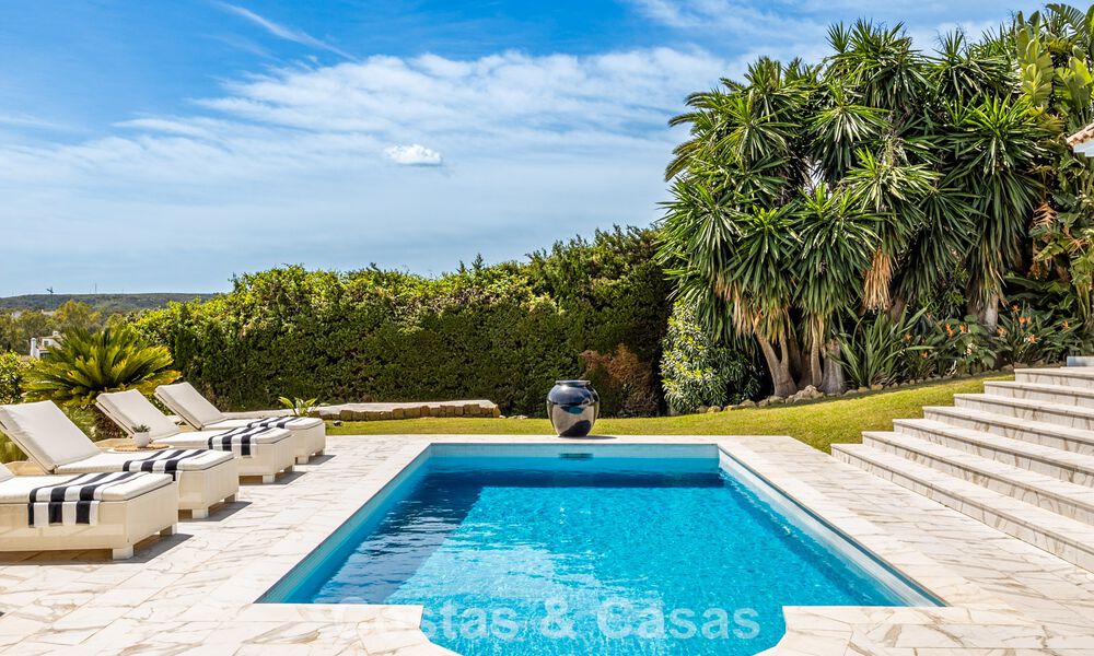 Beautiful contemporary renovated andalusian villa with panoramic sea views for sale in Sotogrande, Costa del Sol 799876