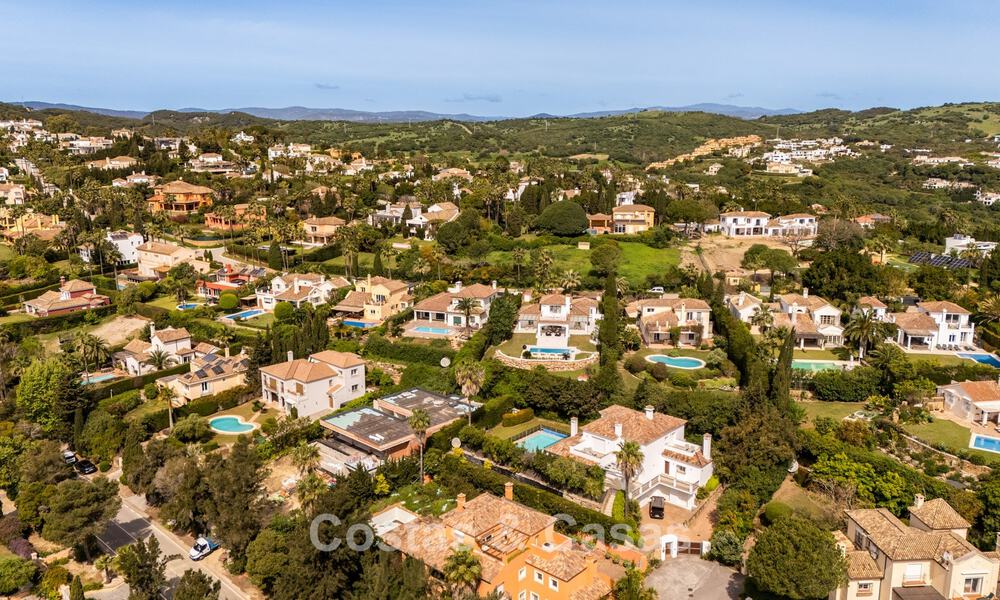 Beautiful contemporary renovated andalusian villa with panoramic sea views for sale in Sotogrande, Costa del Sol 799883