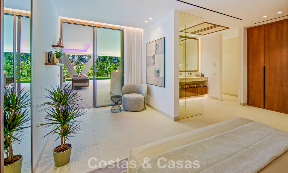 Contemporary designer villa with panoramic views for sale in Nueva Andalucía’s Golf Valley, Marbella 800112