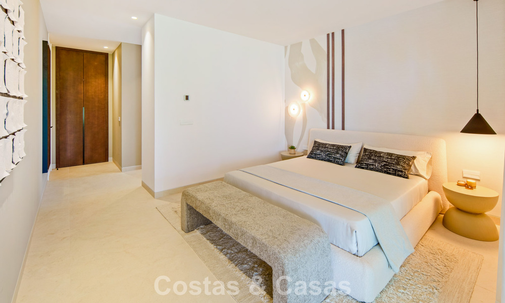 Contemporary designer villa with panoramic views for sale in Nueva Andalucía’s Golf Valley, Marbella 800113