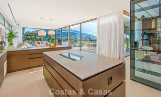 Contemporary designer villa with panoramic views for sale in Nueva Andalucía’s Golf Valley, Marbella 800138 