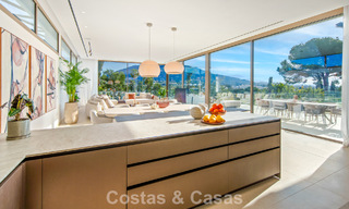 Contemporary designer villa with panoramic views for sale in Nueva Andalucía’s Golf Valley, Marbella 800139 