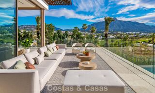 Contemporary designer villa with panoramic views for sale in Nueva Andalucía’s Golf Valley, Marbella 800144 