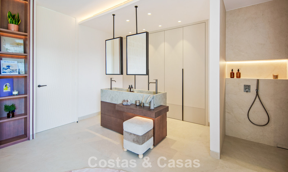 Contemporary designer villa with panoramic views for sale in Nueva Andalucía’s Golf Valley, Marbella 800153