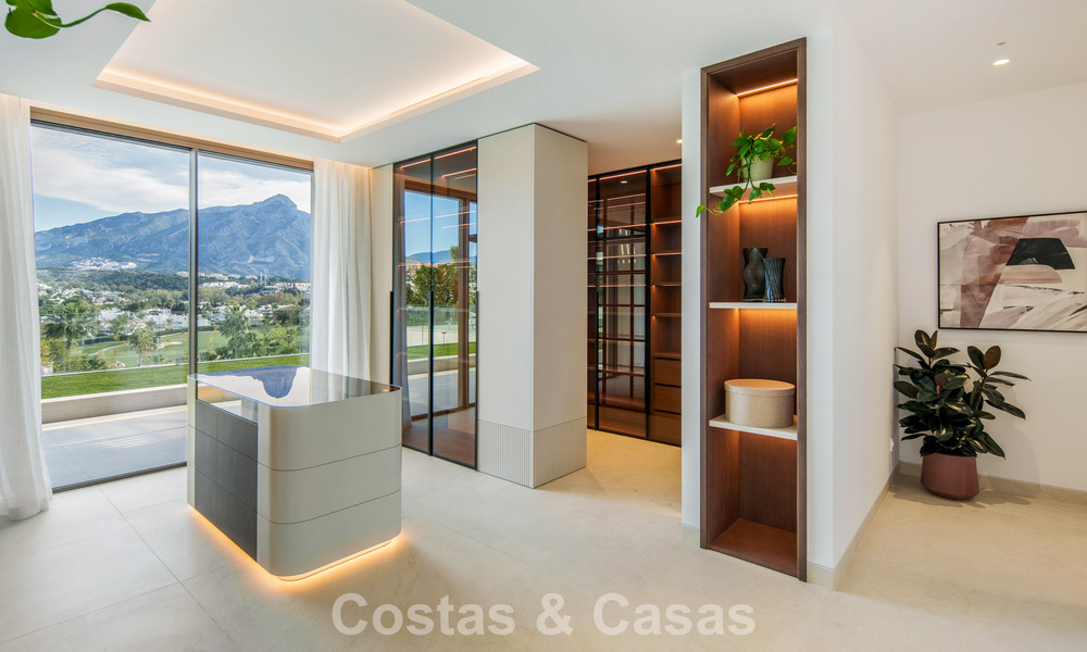 Contemporary designer villa with panoramic views for sale in Nueva Andalucía’s Golf Valley, Marbella 800158