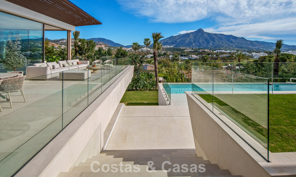 Contemporary designer villa with panoramic views for sale in Nueva Andalucía’s Golf Valley, Marbella 800169
