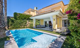 Renovated semi-detached villa for sale with sea view on the golf course east of Marbella 800237 