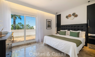 Renovated semi-detached villa for sale with sea view on the golf course east of Marbella 800242 