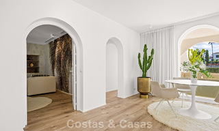Mediterranean-style luxury ground-floor villa for sale frontline golf in Guadalmina, Marbella 800584 