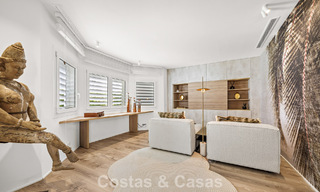 Mediterranean-style luxury ground-floor villa for sale frontline golf in Guadalmina, Marbella 800585 