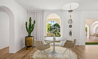 Mediterranean-style luxury ground-floor villa for sale frontline golf in Guadalmina, Marbella 800624 