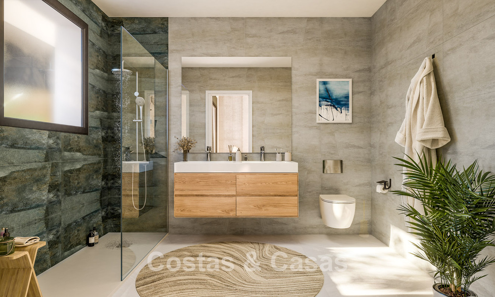 Launch! Contemporary new townhouses for sale in a sought-after golf setting in Estepona 800556