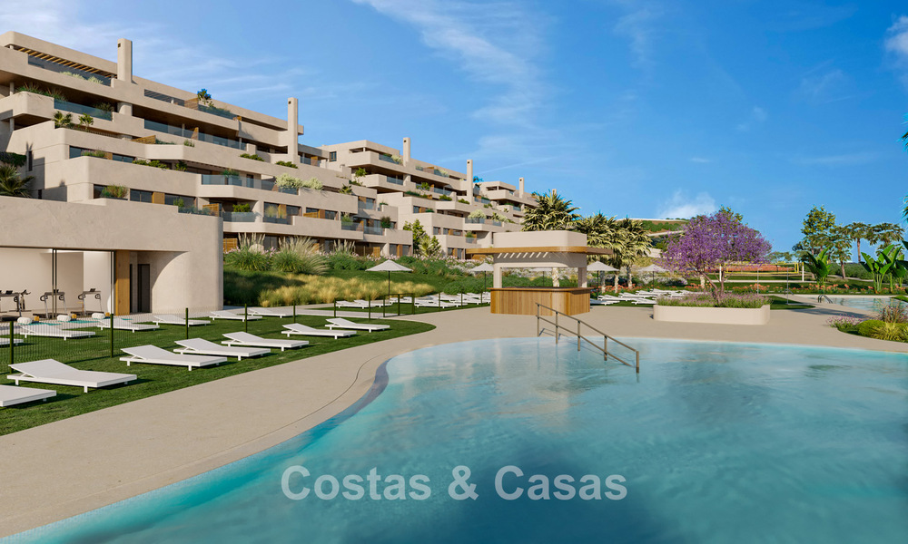 New contemporary golf apartments with sea view for sale near Sotogrande, Costa del Sol 800708