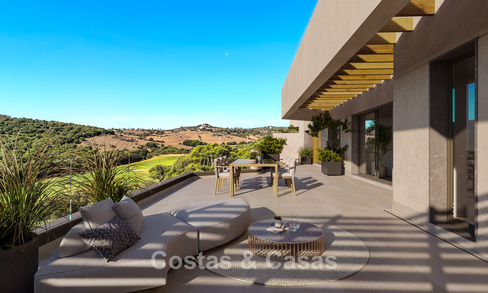 New contemporary golf apartments with sea view for sale near Sotogrande, Costa del Sol 800712