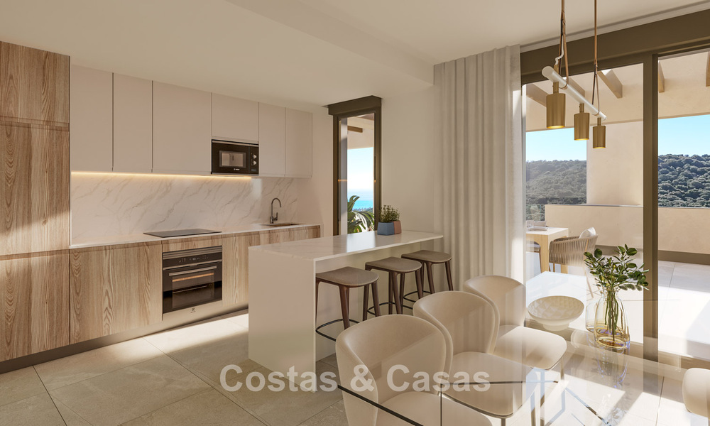 New contemporary golf apartments with sea view for sale near Sotogrande, Costa del Sol 800715