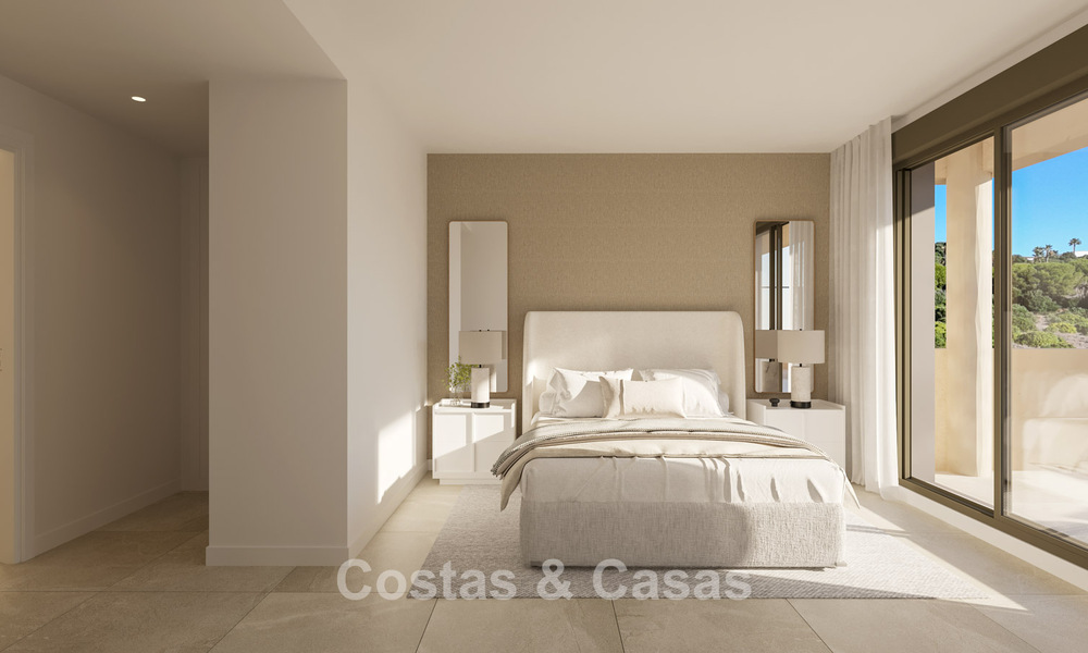 New contemporary golf apartments with sea view for sale near Sotogrande, Costa del Sol 800717